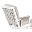 Pemberly Row Contemporary Glider Chair Cushions Set in Gray Finish