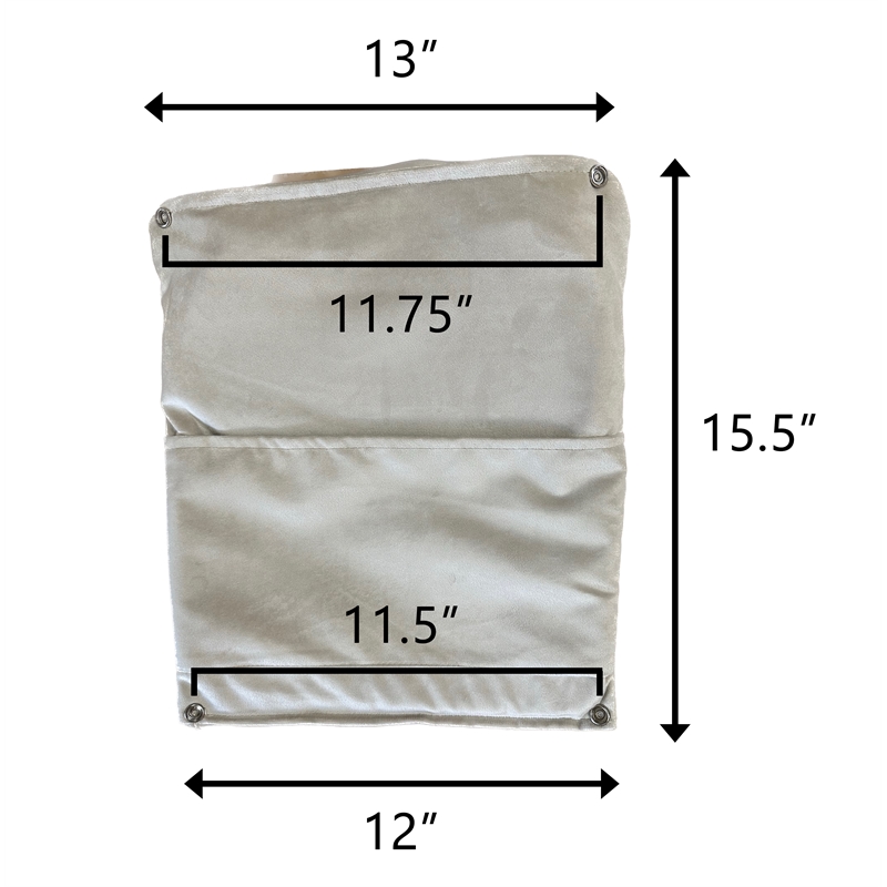 Pemberly Row Contemporary Glider Chair Cushions Set in Gray Finish