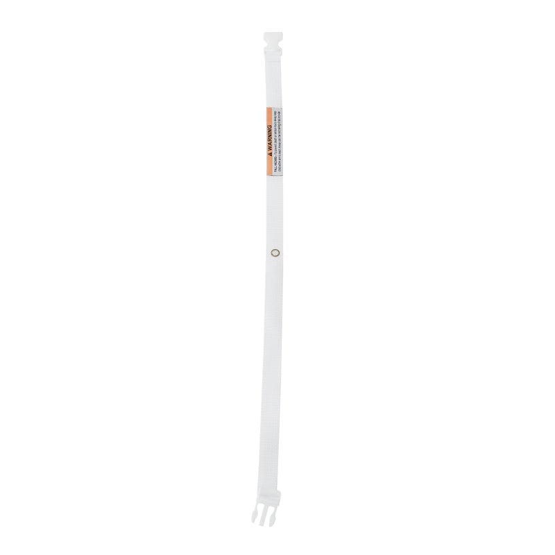 Pemberly Row Contemporary Elastic Safety Strap for Changing Pad in White