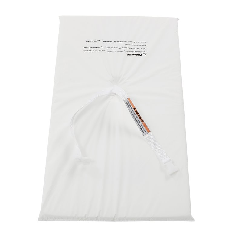 Pemberly Row Contemporary Elastic Safety Strap for Changing Pad in White