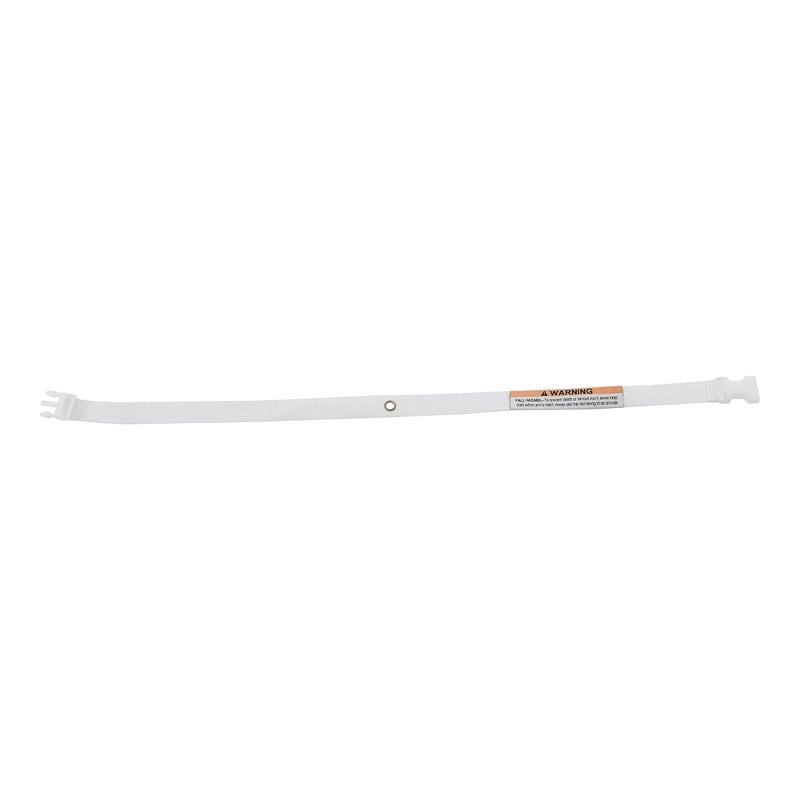 Pemberly Row Contemporary Elastic Safety Strap for Changing Pad in White