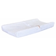 Pemberly Row Contemporary Fabric Contoured Changing Pad Cover in White