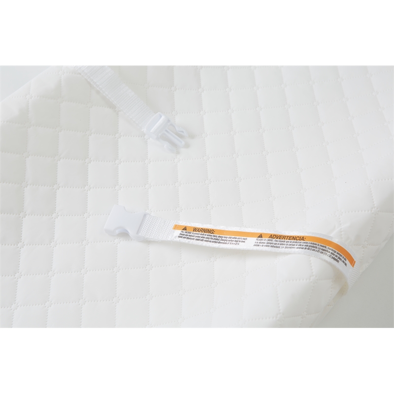 Pemberly Row 2-Drawer Changing Table with Contoured Changing Pad Pecan