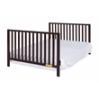 Pemberly Row Contemporary 4-in-1 Convertible Crib with Drawer Espresso