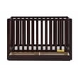 Pemberly Row Contemporary 4-in-1 Convertible Crib with Drawer Espresso