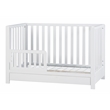 Pemberly Row Contemporary 4-in-1 Convertible Crib with Drawer White