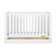 Pemberly Row Contemporary 4-in-1 Convertible Crib with Drawer White