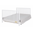 Pemberly Row Contemporary 4-in-1 Convertible Crib with Drawer White