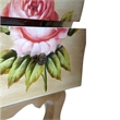 Pemberly Row 3-Drawer Antique Night Stand with Floral Art in Beige