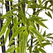 Pemberly Row Black Bamboo Tree x 9 with 1470 Leaves UV Resistant - Green/Black