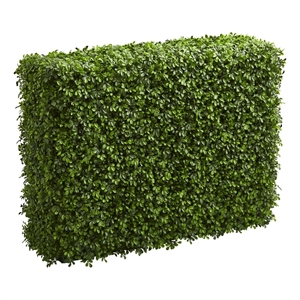 Pemberly Row Indoor/Outdoor 39&quot Boxwood Artificial Hedge in Green