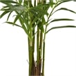 Pemberly Row King Palm Artificial Tree with Feather-Like Foliage - Green/Black