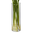 Pemberly Row Mini Calla Lily Silk Flower Arrangement in Natural/Clear