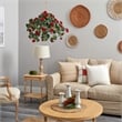 Pemberly Row Vibrant Begonia Blooms Hanging Basket in Red/Brown