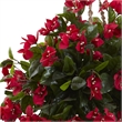 Pemberly Row Bougainvillea Hanging Basket UV Resistant in Red/Brown