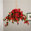 Pemberly Row Bougainvillea Hanging Basket UV Resistant in Red/Brown