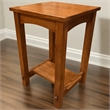 Pemberly Row Contemporary Mission End Table in Michael's Cherry