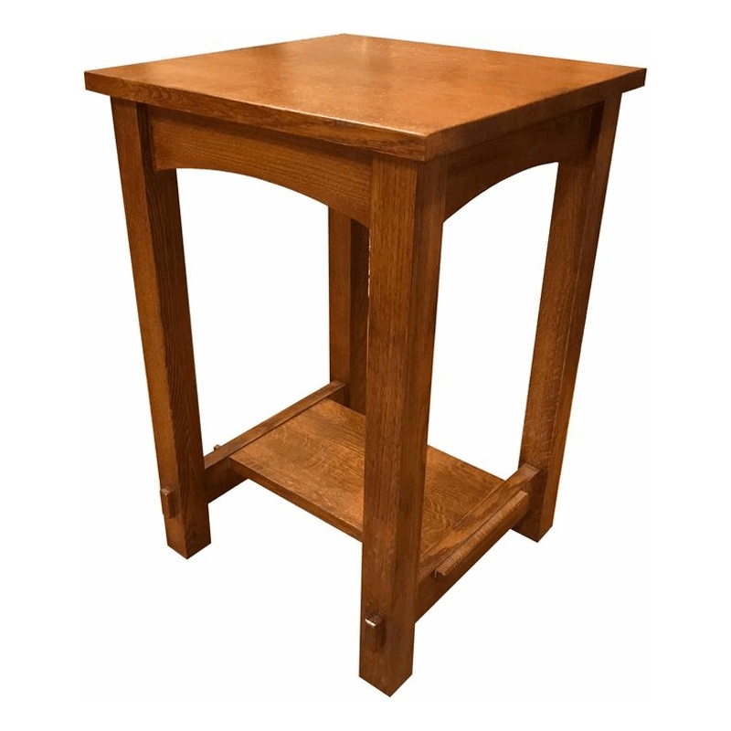 Pemberly Row Contemporary Mission End Table in Michael's Cherry