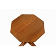 Pemberly Row Mission Solid Oak Mouse Detail End Table in Cherry