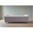 Pemberly Row Contemporary Fabric Upholstered 3-Seater Sofa in White