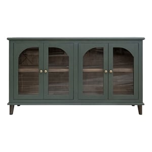 Pemberly Row 71&quot Solid Wood Console/TV Stand/Sideboard in Green
