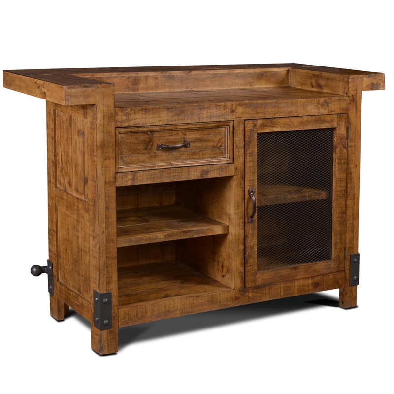 Pemberly Row Contemporary Solid Pine Wood  60