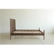 Pemberly Row Midcentury King Bed with Two nightstands - Black Walnut