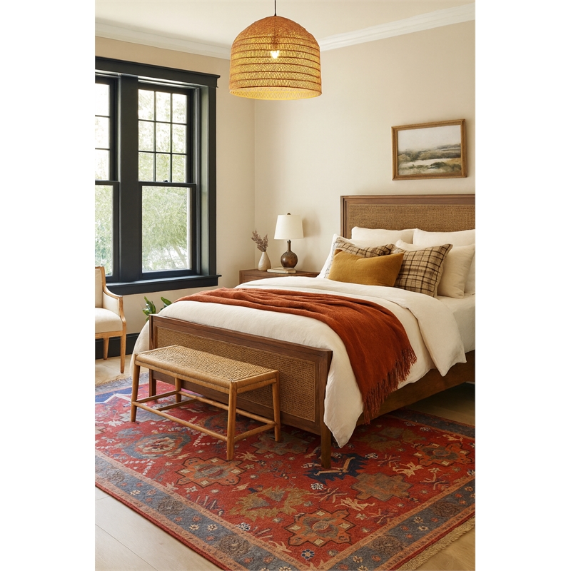 Pemberly Row Serapi Soft Washable Non Slip Area Rug (9' x 12')