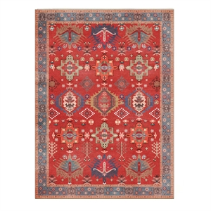 Pemberly Row Serapi Soft Washable Non Slip Area Rug (5.7' x 7.8')