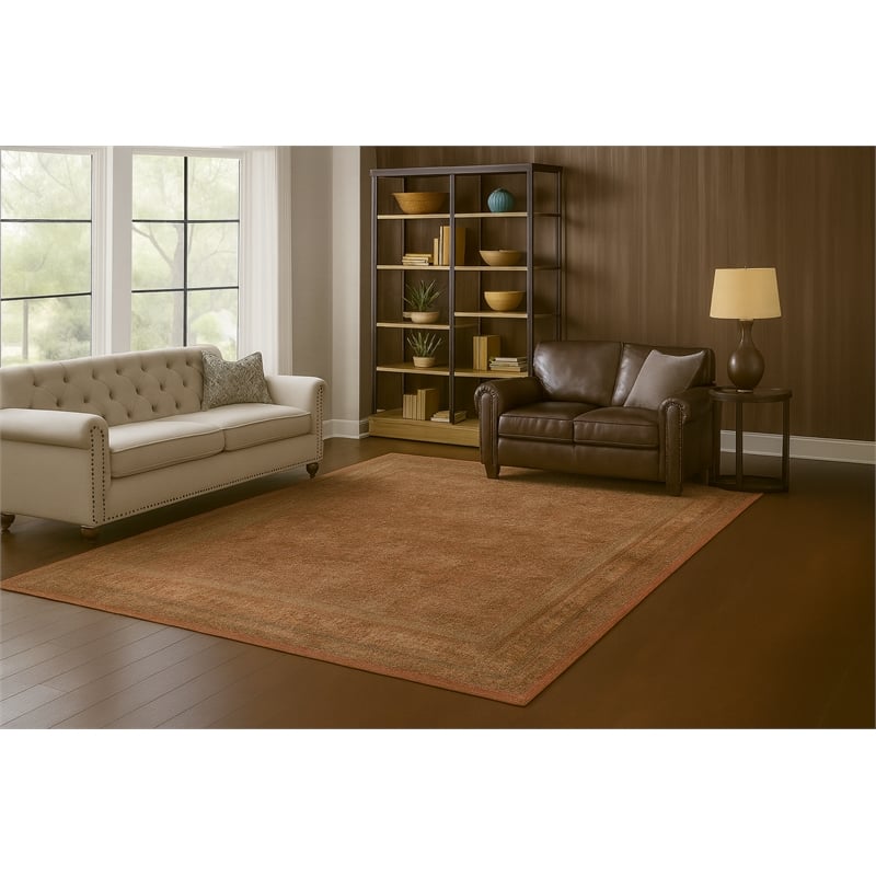 Pemberly Row Ushak Soft Washable Non Slip Area Rug (8' x 10')
