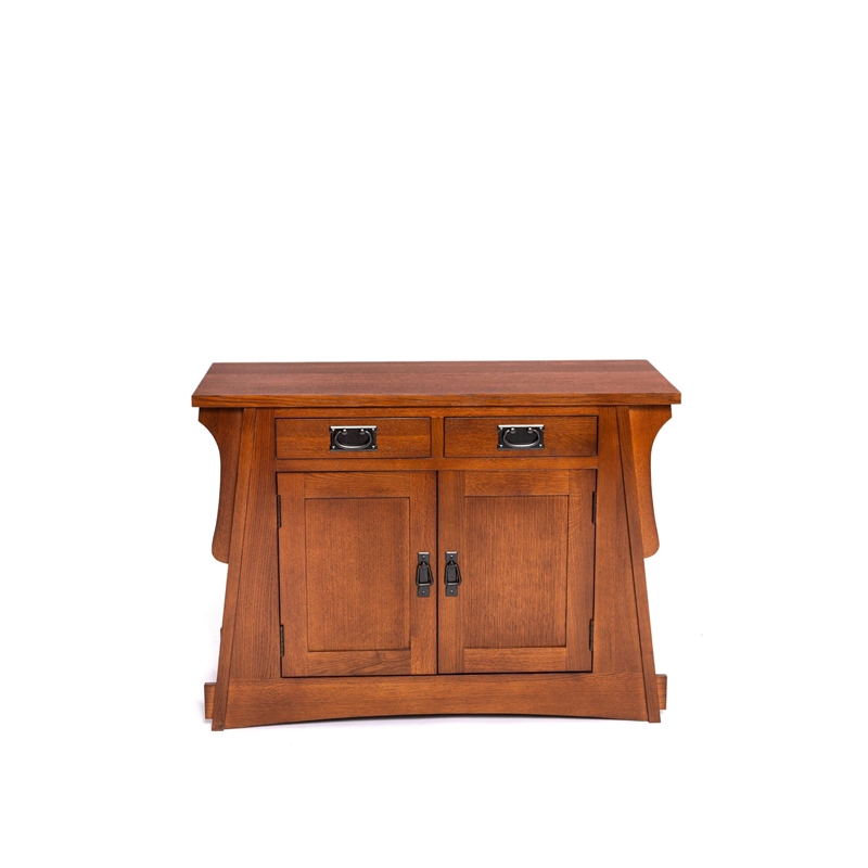 Pemberly Row Mission Crofter Style Entry Cabinet in Michael's Cherry