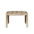 Pemberly Row Outdoor Solid Teak Wood Natural Look Coffee Table
