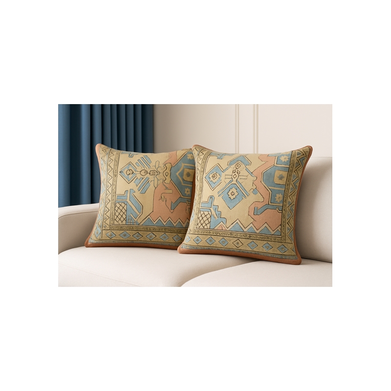 Pemberly Row Luxurious Accent Cushion Cover Only in Multi Color