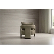 Pemberly Row Mid-Century Fabric Upholstered Livingroom Armchair in Gray