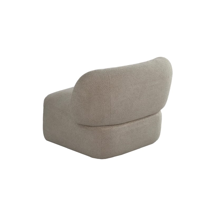 Pemberly Row Mid-Century Modern Swivel Livingroom Chair in Gray
