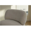Pemberly Row Mid-Century Modern Swivel Livingroom Chair in Gray