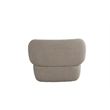 Pemberly Row Mid-Century Modern Swivel Livingroom Chair in Gray