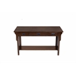 Pemberly Row Mission 3 Drawer Crofter Style Console Table in Walnut