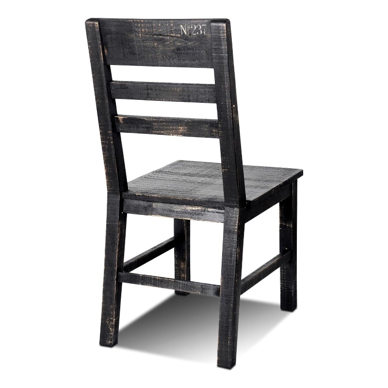 Pemberly Row Contemporary Set of 6 Dining Chair in Black Finish