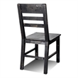 Pemberly Row Contemporary Set of 6 Dining Chair in Black Finish