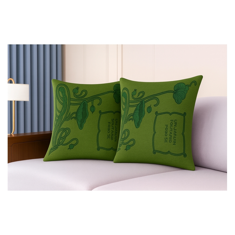 Pemberly Row Luxury Arts & Crafts Sofa Cushion Cover Only in Multi Color
