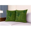 Pemberly Row Luxury Arts & Crafts Sofa Cushion Cover Only in Multi Color