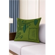 Pemberly Row Luxury Arts & Crafts Sofa Cushion Cover Only in Multi Color
