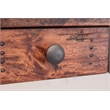 Pemberly Row Contemporary Parota Wood 3 Drawer Desk in Brown