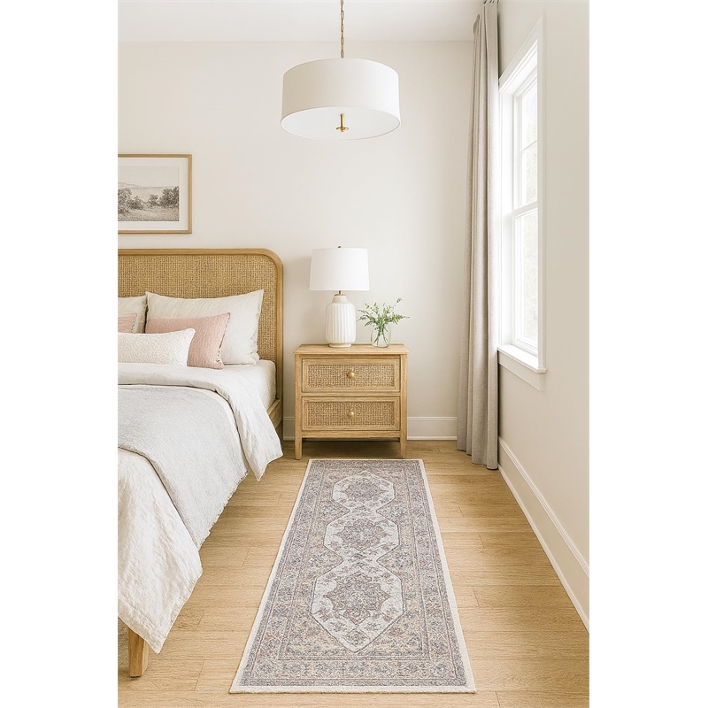 Pemberly Row Serapi Soft Washable Non Slip Area Rug (2'7