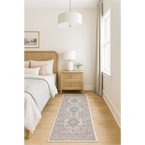 Pemberly Row Serapi Soft Washable Non Slip Area Rug (2'7&quot x 9')