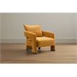 Pemberly Row Mid-Century Modern Livingroom Armchair in Yellow