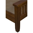 Pemberly Row Mission Quarter Sawn Oak Slat King Bed in Walnut