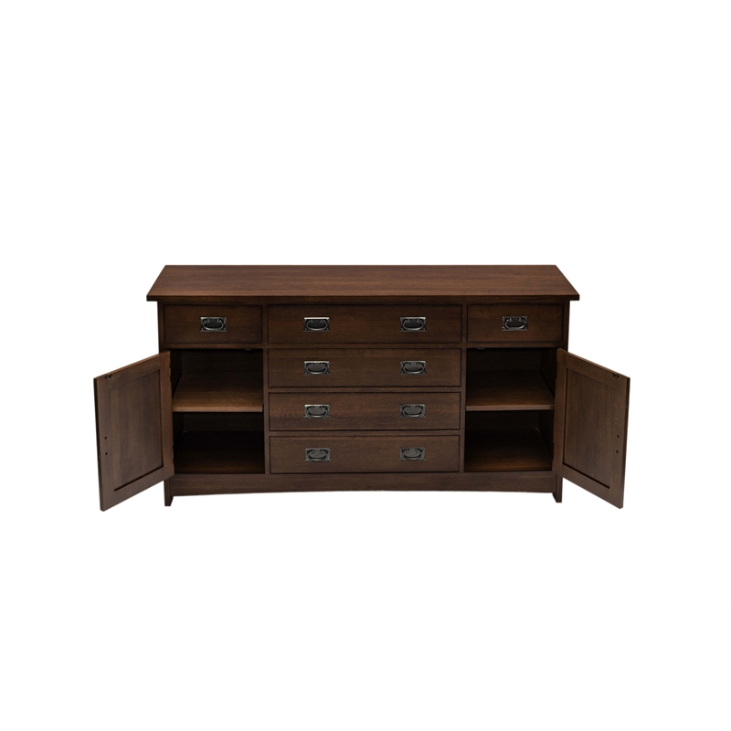 Pemberly Row Contemporary Mission 6-Drawer 62