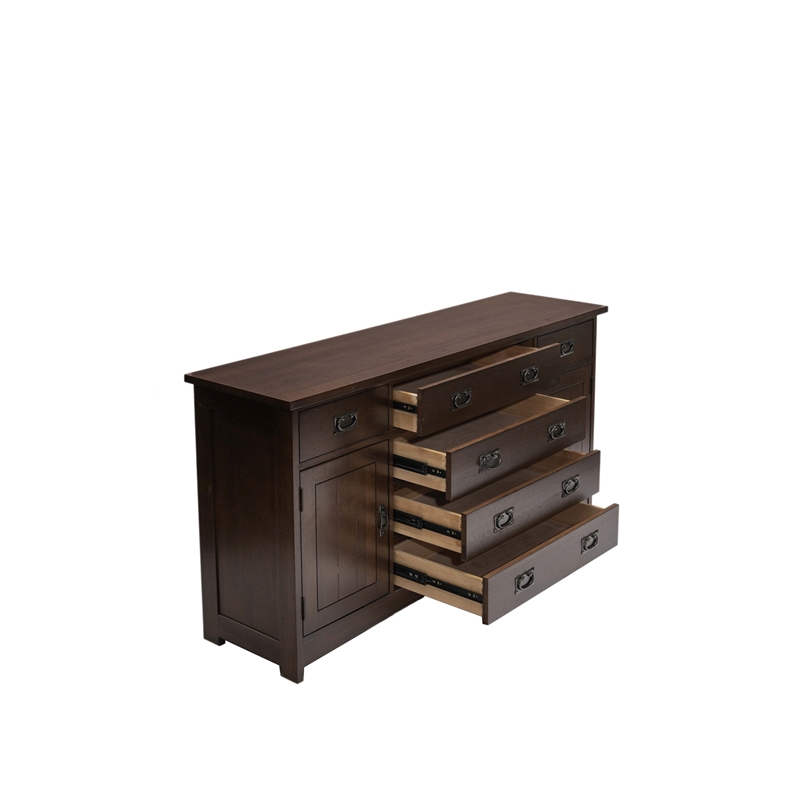 Pemberly Row Contemporary Mission 6-Drawer 62